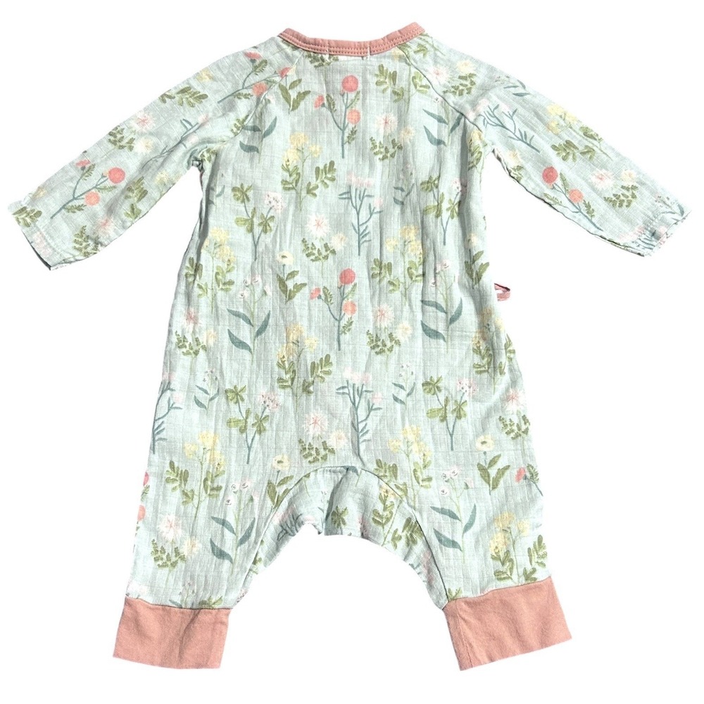 NEW Angel Dear Meadow Floral Wrap‎ Coverall Bodysuit Girls 0-3 Months - Picture 8 of 14